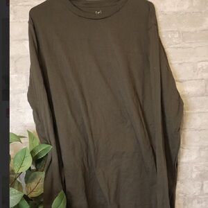 Men's Olive Green Long Sleeve Shirt